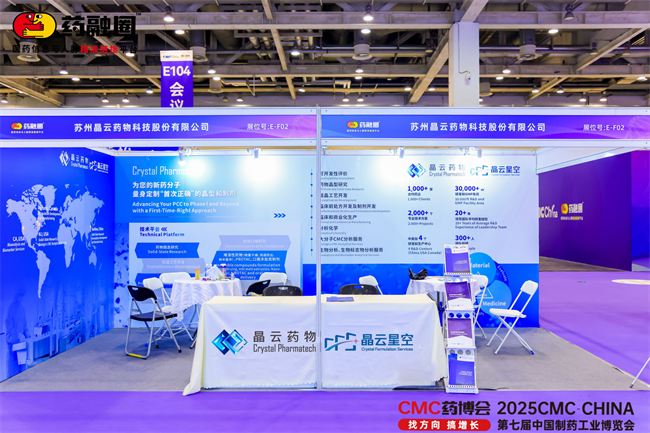 CMC-China 2025 晶云药物展台E-F02