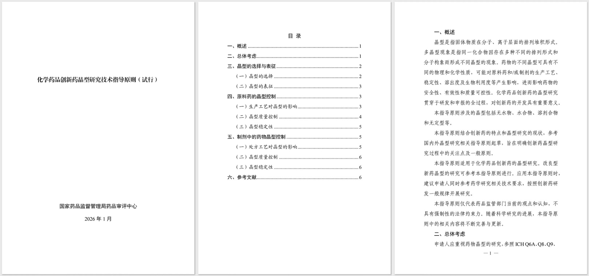 化学药品创新药晶型研究技术指导原则(试行)-全文1 化学药品创新药晶型研究技术指导原则(试行)-全文1
